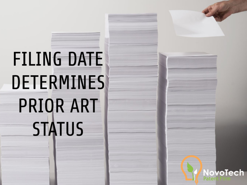 Filing Date Defines Prior Art Status